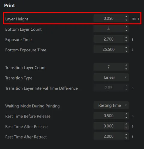 Layer Height